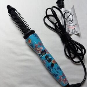Calista Perfecter Pro Heated Round Brush Curler Blue Floral BRU1114D